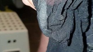 Love stockings on my hard dick