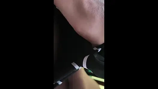 finger my pussy outdoor before being slapped and spanked hard