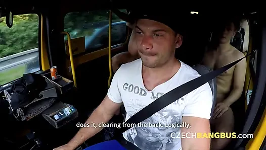 Nasty gangbang with a horny MILF (Czech Bang Bus)