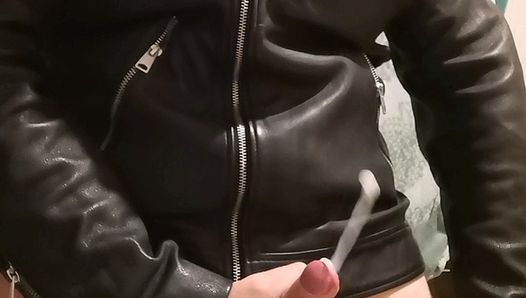 Just cumshots on borrowed leather jackets, couple I kept, most returned!