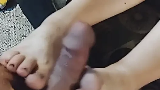 #2 Disney Sockjob Sock Footjob - Chip Sock Job - Cartoon Sock Handjob Cum