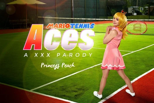 Blonde Teen Lilly Bell as PRINCESS PEACH Wants To Be MARIO TENNIS ACE VR Porn