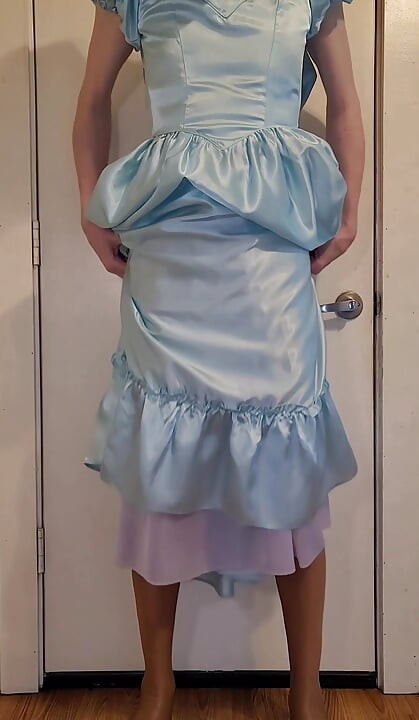 Satin bridesmaids dress