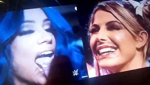 Wwe Sable porn video – WWE Sasha Banks & Alexa Bliss double spit and cum tribute