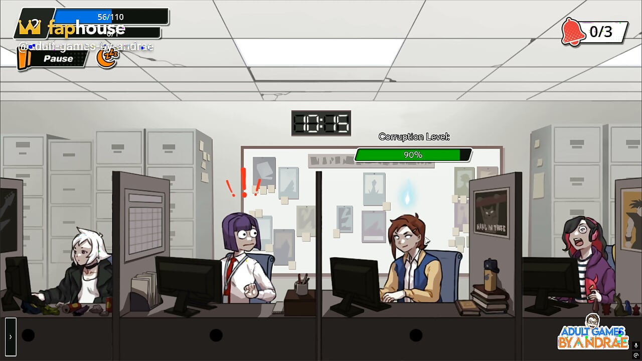 Femboy Ghost Gameplay partea 1 - Masturbare discretă la locul de muncă