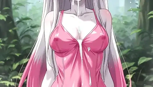 Little elf pockets monster girl (+18) teen masturbates in the forest