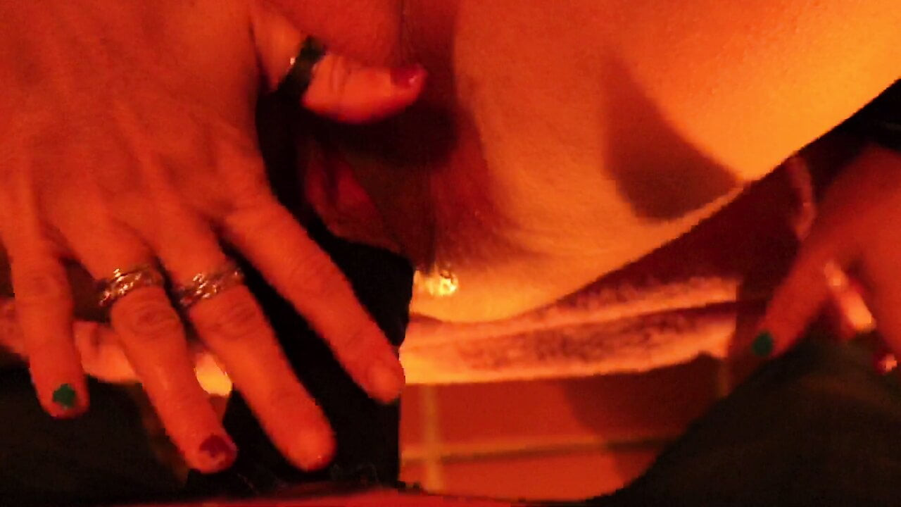 With a big dildo