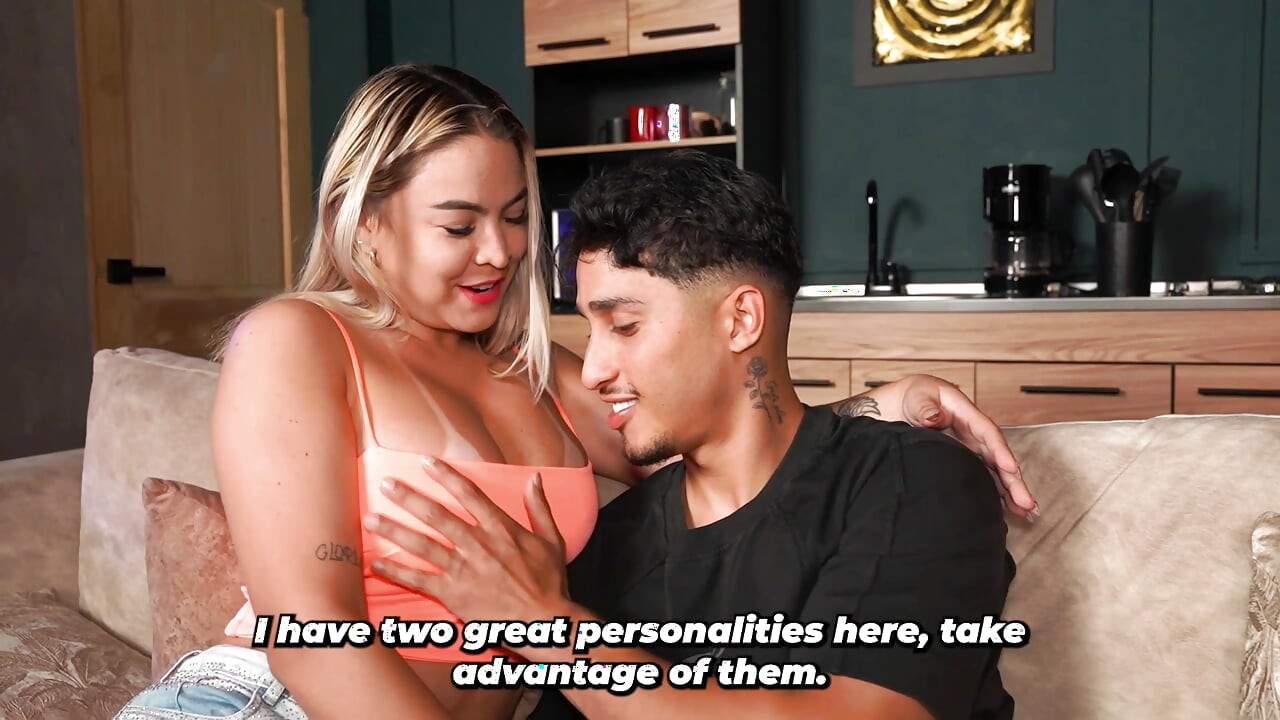 Big-breasted stepmother comforts her stepson after he breaks up with his girlfriend