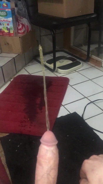 Unforgettable moment from "My Hard Dick Pissing on Floor and Spreading My Legs Compilation 1"