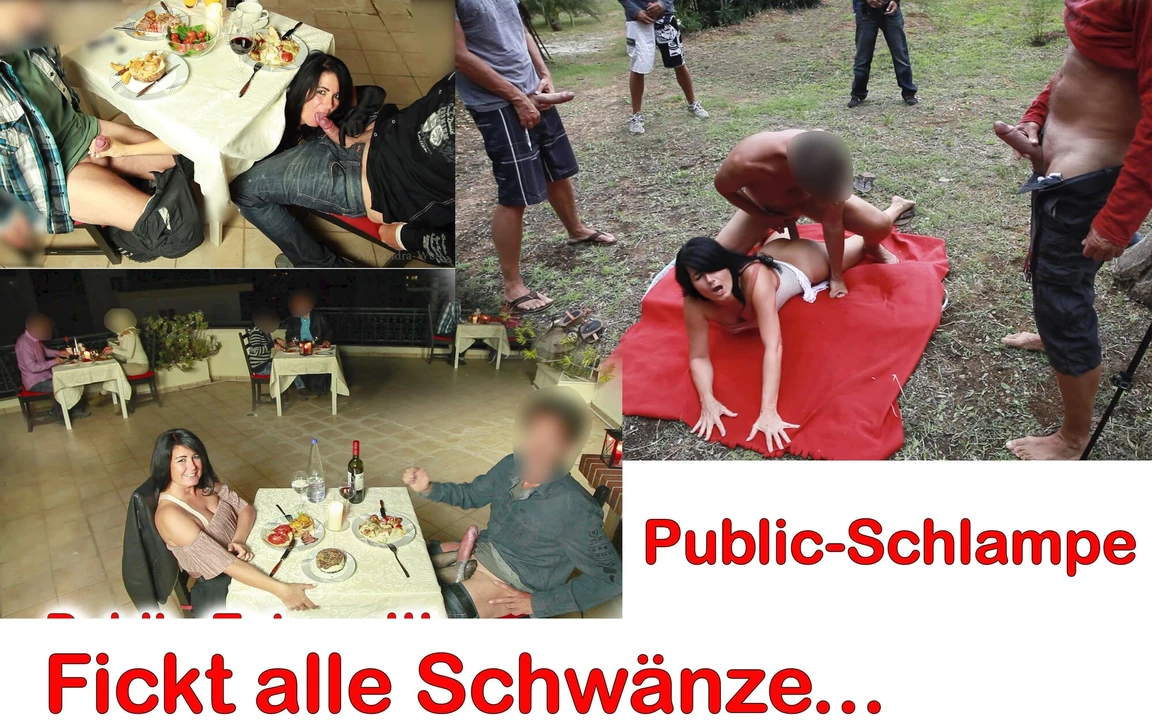 Halka açık sürtük her yerde tüm yarakları sikiyor