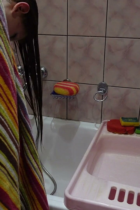Washing My Hair in the Shower