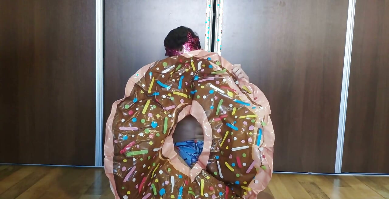 Blowing up My Inflatable Donut Fast!