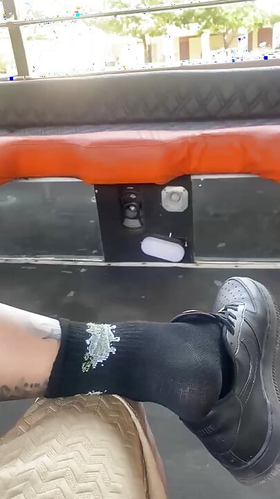 WALKING THROUGH THE CASTLE OF CARTAGENA AND I TAKE OFF MY SHOES TO REST SO THAT YOU CAN WORSHIP MY FEET IN PUBLIC BITCH