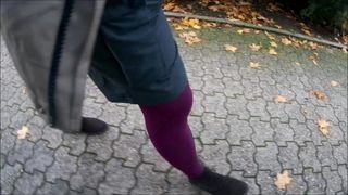 Strumpfhose im Freien