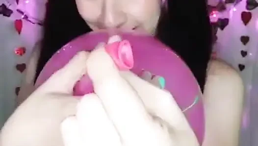 Shyyfxx Happy Carnival! Playing with Balloons All Over My Body- Looner Fetish