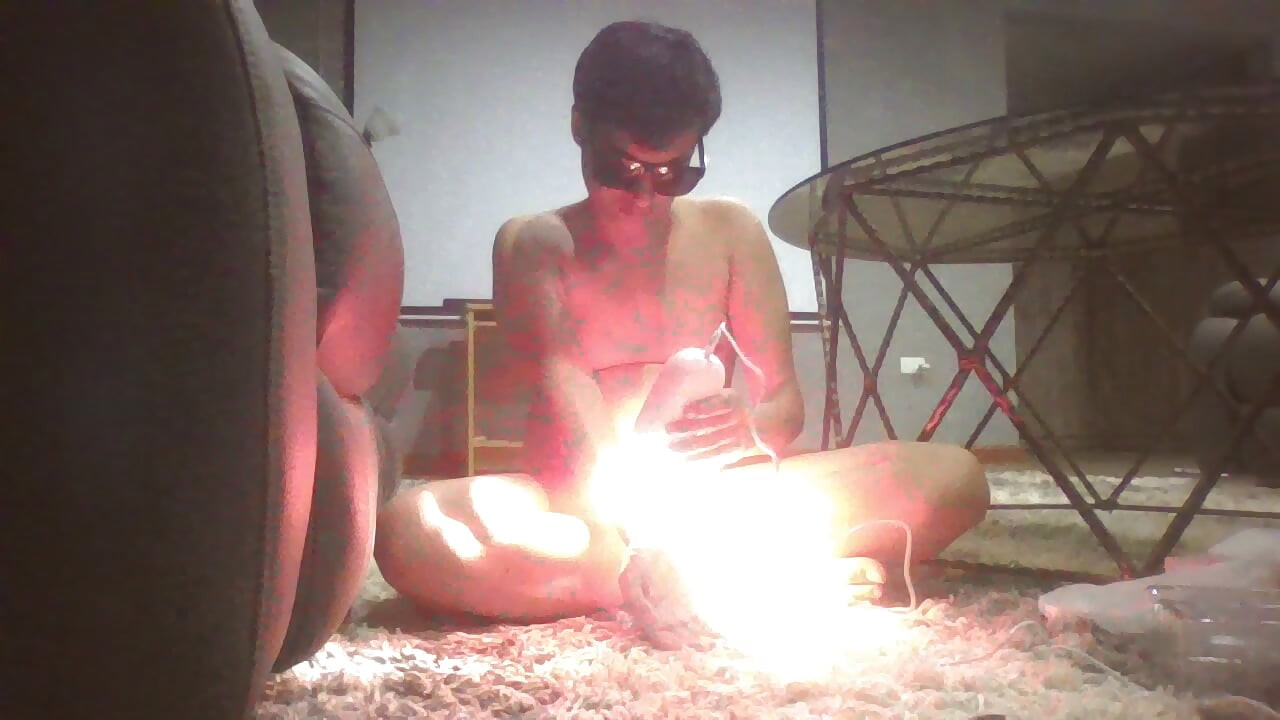 Sissy shows sexy body while completely nude and enjoying her sensuality