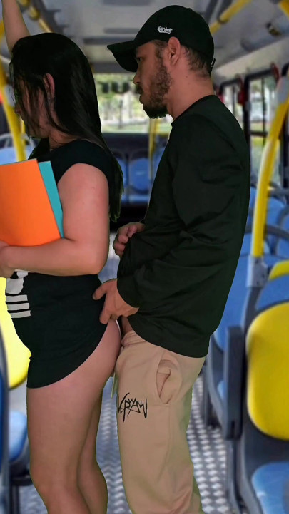 Student humped and fucked inside the bus! | Clip 2