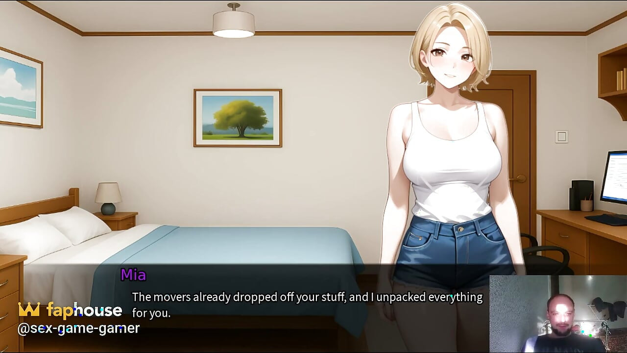 與巨乳朋友新相識的開始