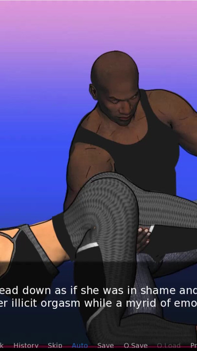 Iconic moment from "A Couple's duet of love and lust #2 -  Nate went tom the gym where Darral helped her"