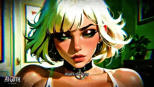 Беловольная готическая сучка: 