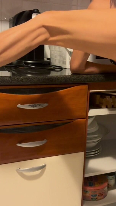 Fucked Stepmom In The Kitchen And Cummed In Her | Clip 2