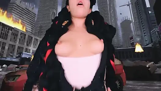 VRCosplayX It is time to be naughty With Alex Coal As Bayonetta Part 2