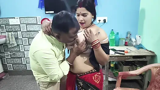 Hot indian milf maid wife is seducing and fucking hard, desi sex video