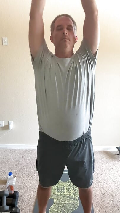 Stretching and lifting weights