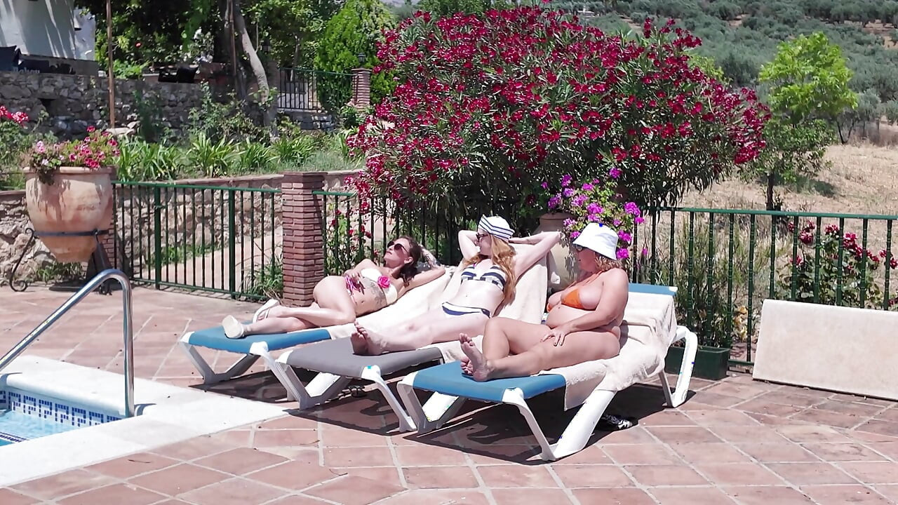 Reife Swinger Urlaub Am Poolrand, Reverse-gangbang