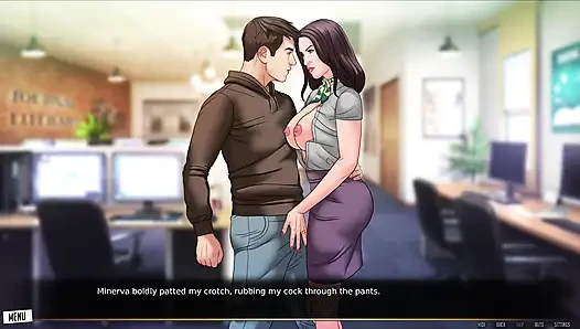 Sürtük Orta Yaşlı Seksi Kadın Patron Sahnemi Siktim -1
