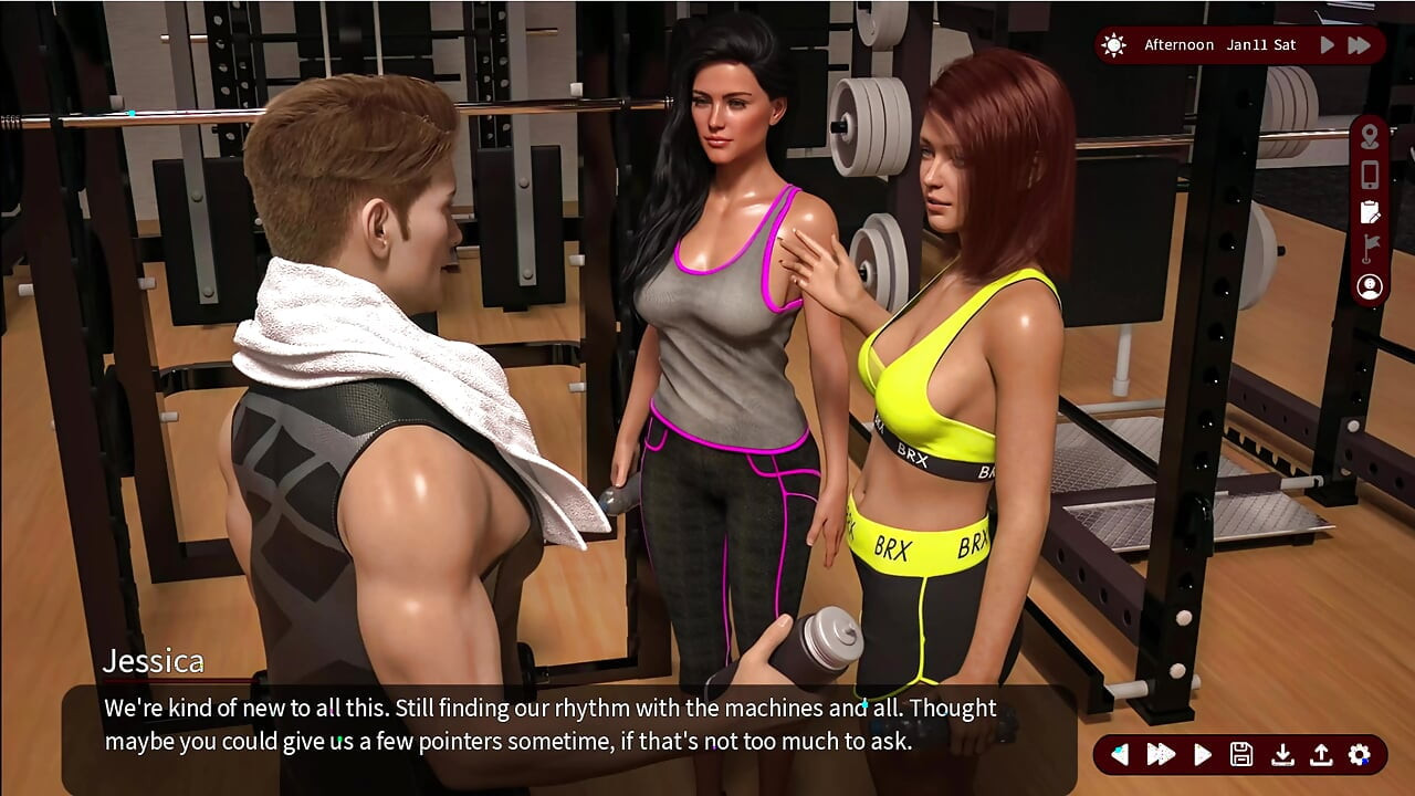 Whispers of Desire 7 Sarah and Alex Went to the Gym with Jessica