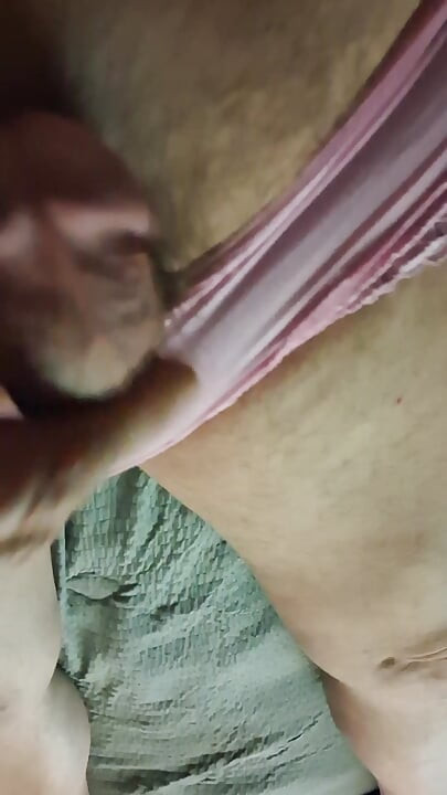 Pink panty pissing