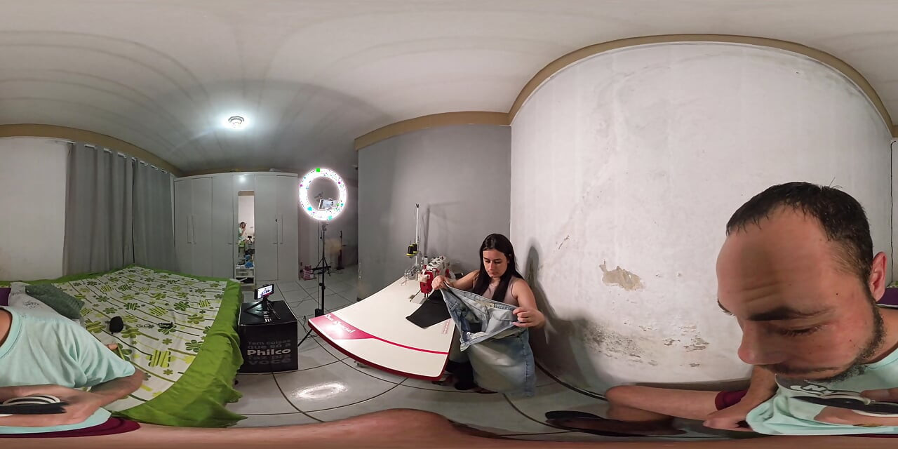 Seamstress Gets Excited by Client in Underwear