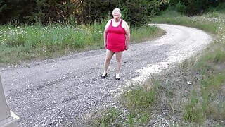 Peeing in my panties outside