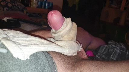 Cum sock abuse cumpilation