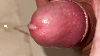 Slow motion big cum