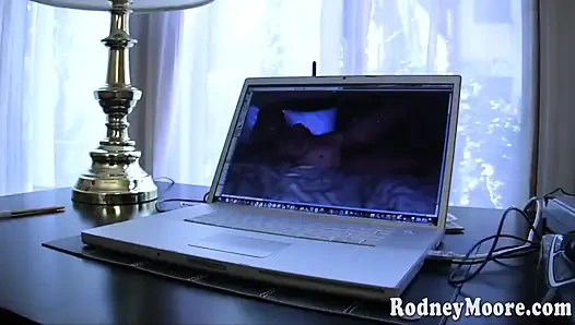 Huge naturals and hairy pussy