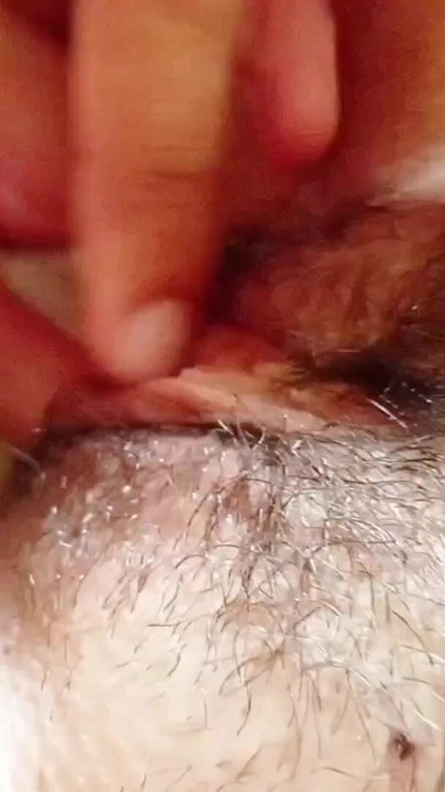 POV: My husband explores my hairy pussy, licking and kissing until he brings me to a delicious Real Orgasm | Clip 1