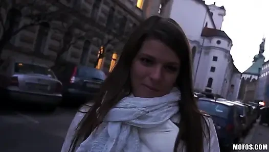 Public Pickups -amateur Brunette Mona Lee Sucks Cock and Takes Load