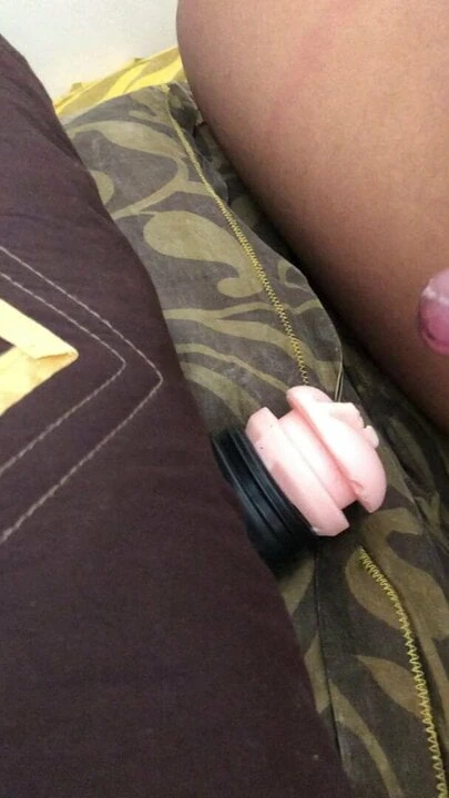 Pocket pussy fuck fat boy