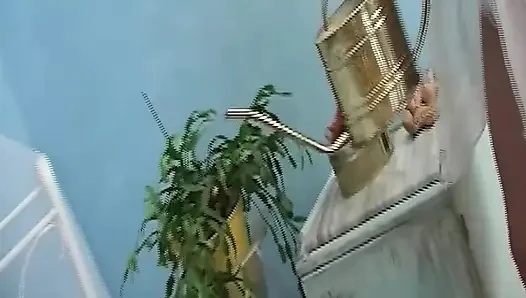 Blonde Takes Red Toy Deep in Hardcore Anal