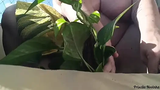 Stepmom Records Video For Stepson's Friend Teaching Gardening - Part 02