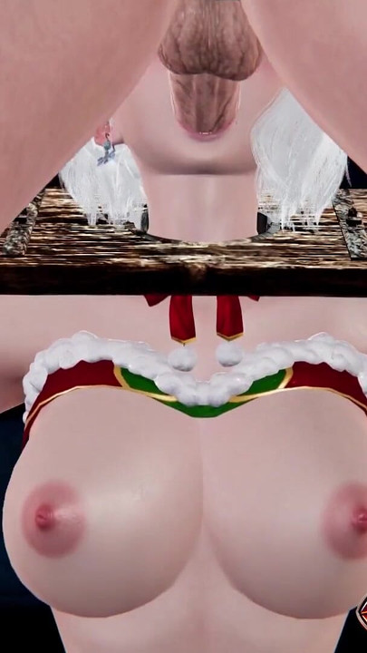 Big Tits Mrs. Claus in Xmas 3D Animation - Tongue Dick Licking, Bondage Blowjob with Close-Up Pussy Shots, Handjob Cumshot | Clip 1