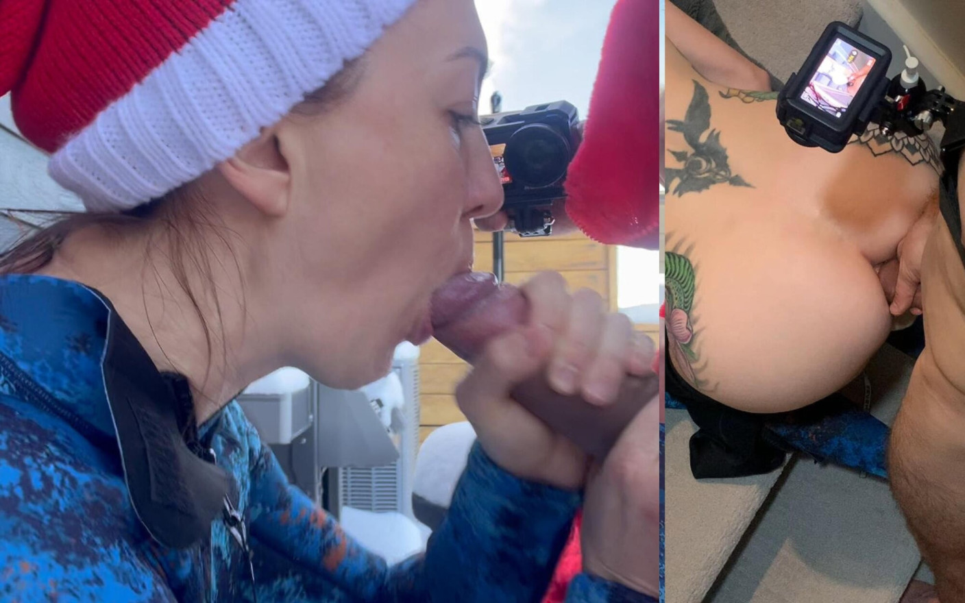 Naughty Surprise From Santa Stuffed Fucked Creampies My Anal, BJ 8 Inch Dick