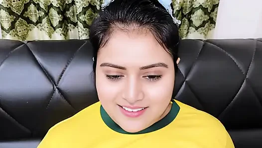 Step brother fucking his beautiful step sister while betting on a football game.(Full Bangla  Audio)