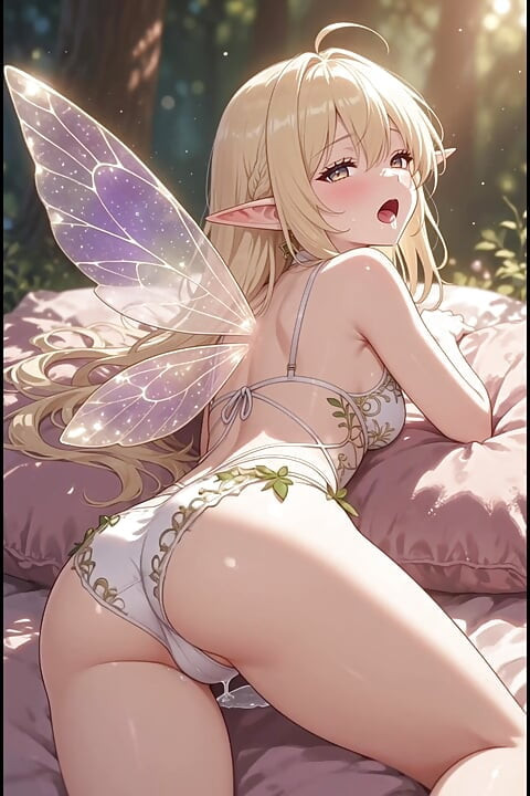Blonde Elf Anime Girl