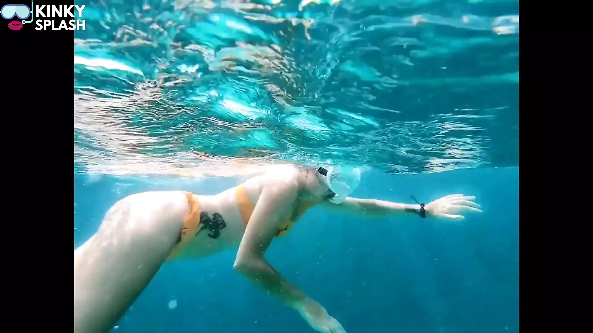 Snorkel Slut in Paradise - Underwater Flash & Naughty Tease