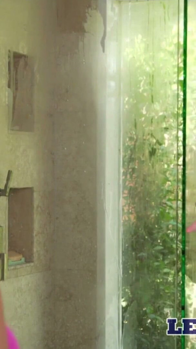 Busty Stepsisters Have Lesbian Fun in the Shower | Clip 1
