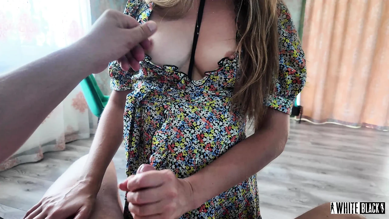Someone else's wife shows her lover how deep her slobbery throat is