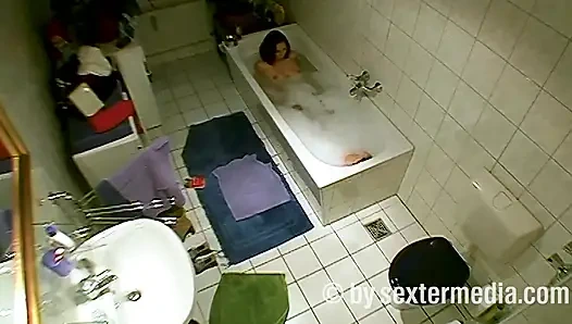 MILF Does Personal Hygiene in the Bathroom